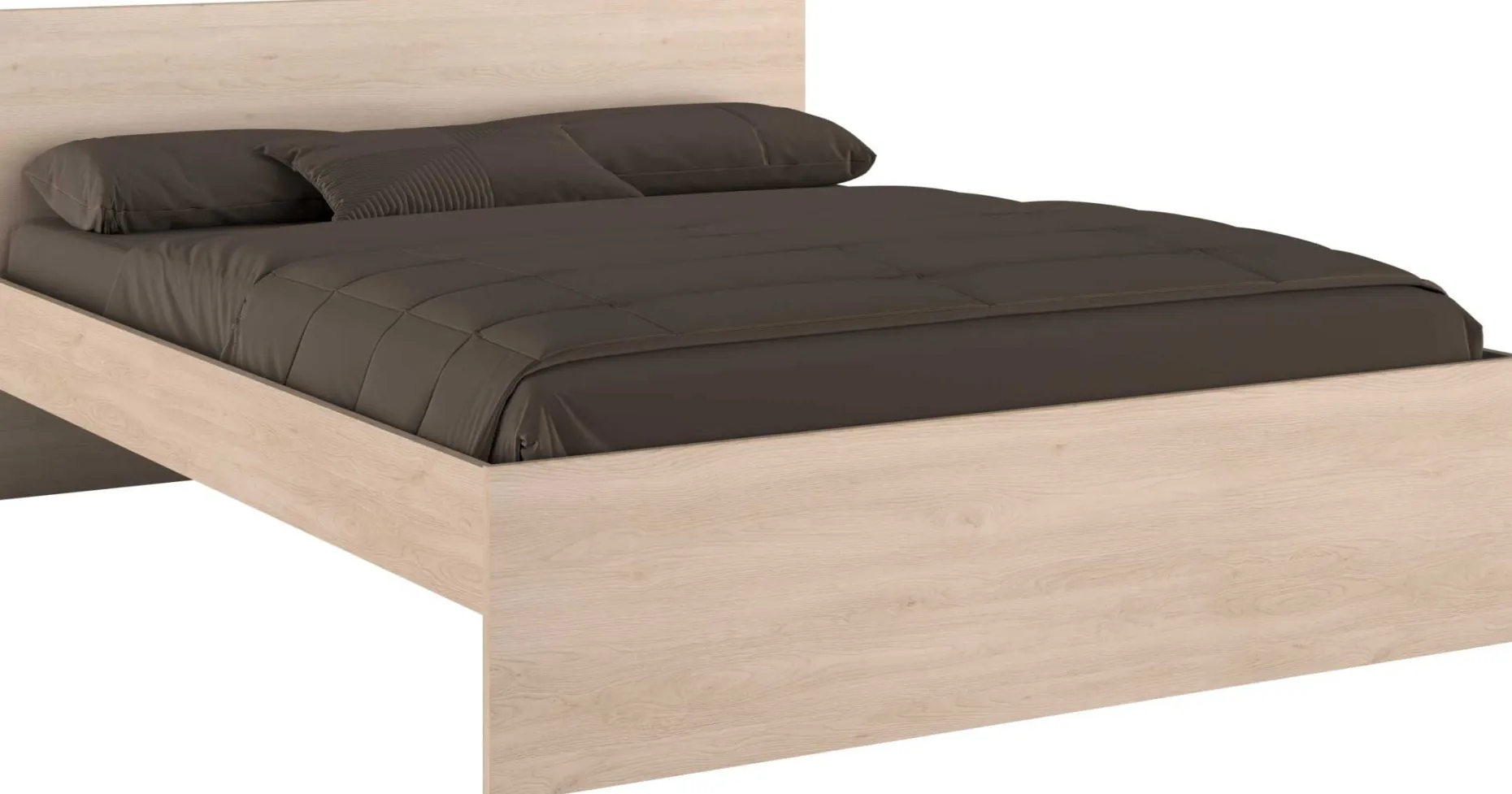 Doppelbett Ponte 160x200cm - Eiche Dekor
