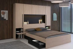 Doppelbett Ponte 160x200cm - Eiche Dekor