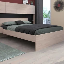 Doppelbett Ponte 140x190cm - Eiche Dekor