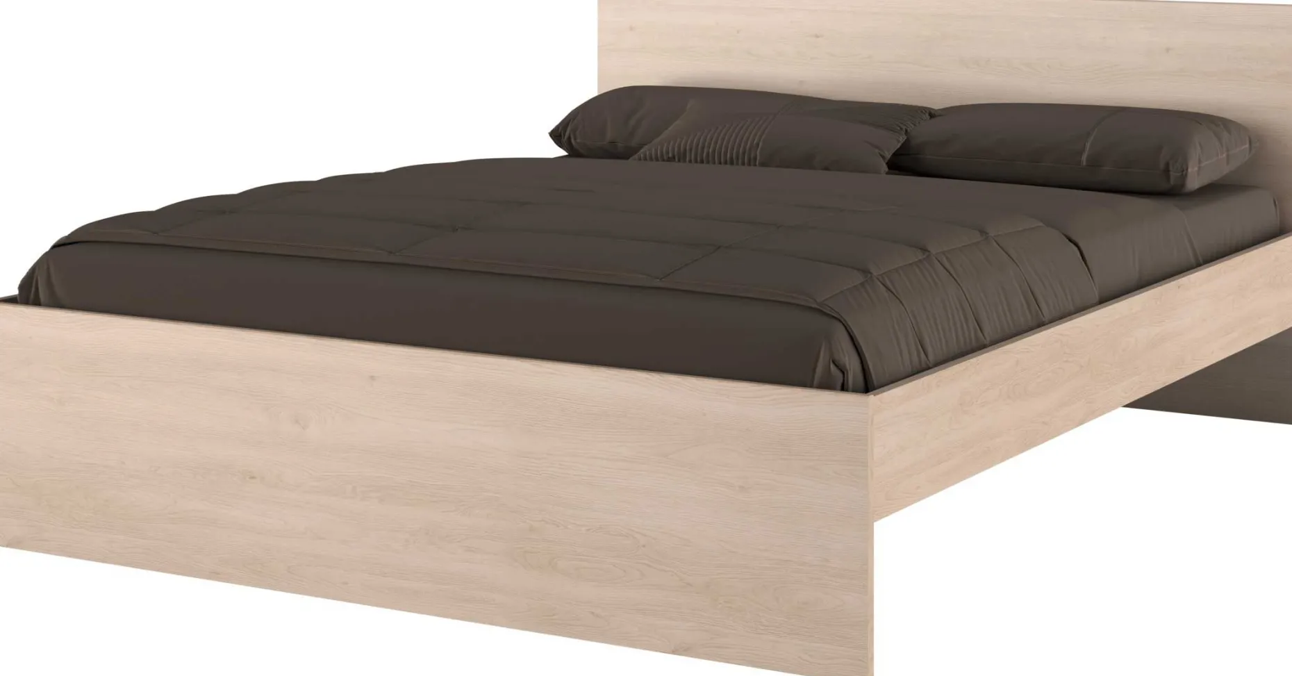 Doppelbett Ponte 140x190cm - Eiche Dekor