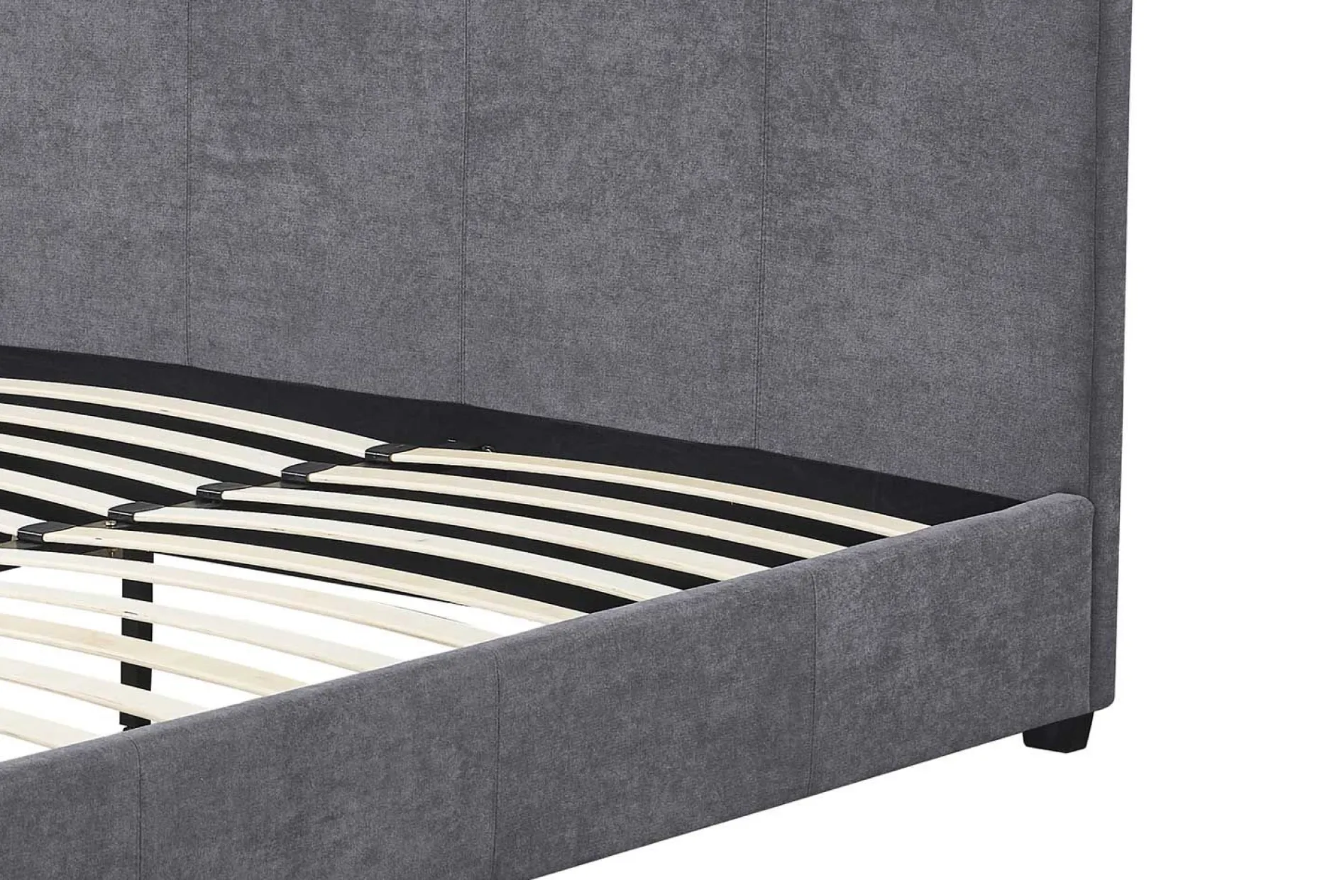 Doppelbett Romano - 140x200cm - mit Lattenrost - grau