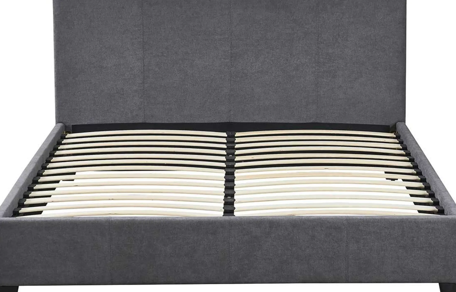 Doppelbett Romano - 140x200cm - mit Lattenrost - grau