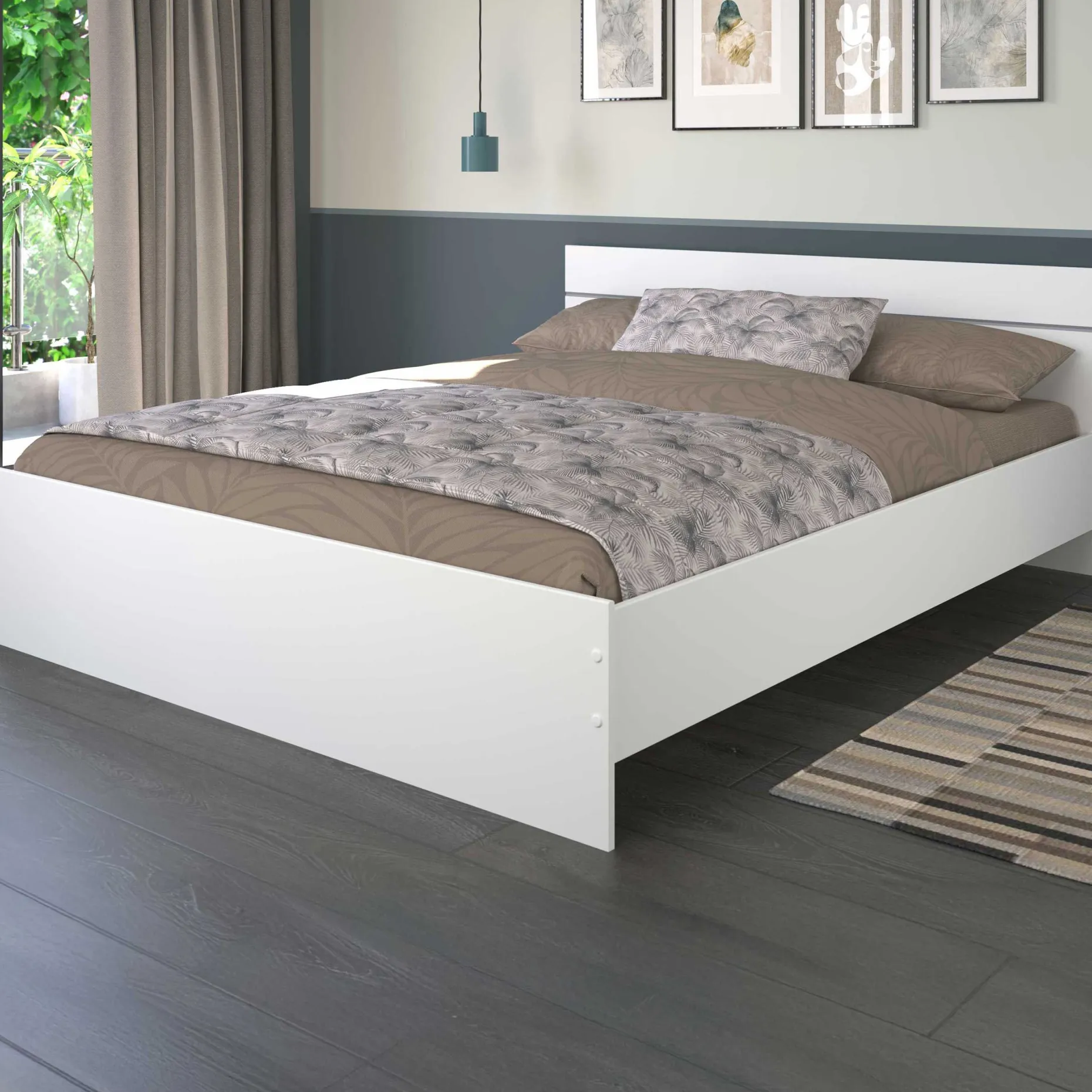Doppelbett Sole Mio 160x200 - weiß