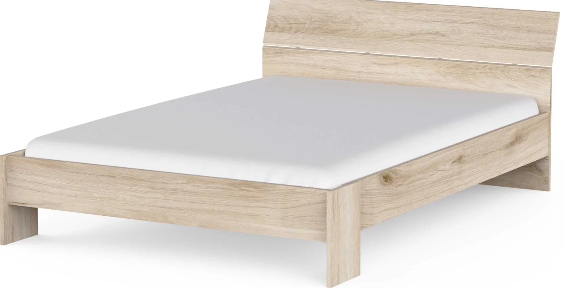 CBA Doppelbett Spectre - 140x190/200cm - Eiche Dekor
