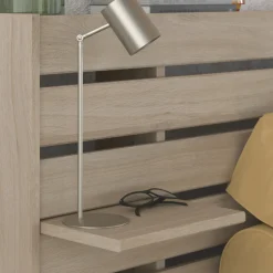 Doppelbett Tokio 180x200cm - Eiche Dekor / weiß