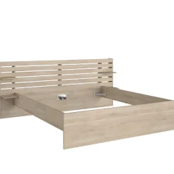 Doppelbett Tokio 180x200cm - Eiche Dekor / weiß