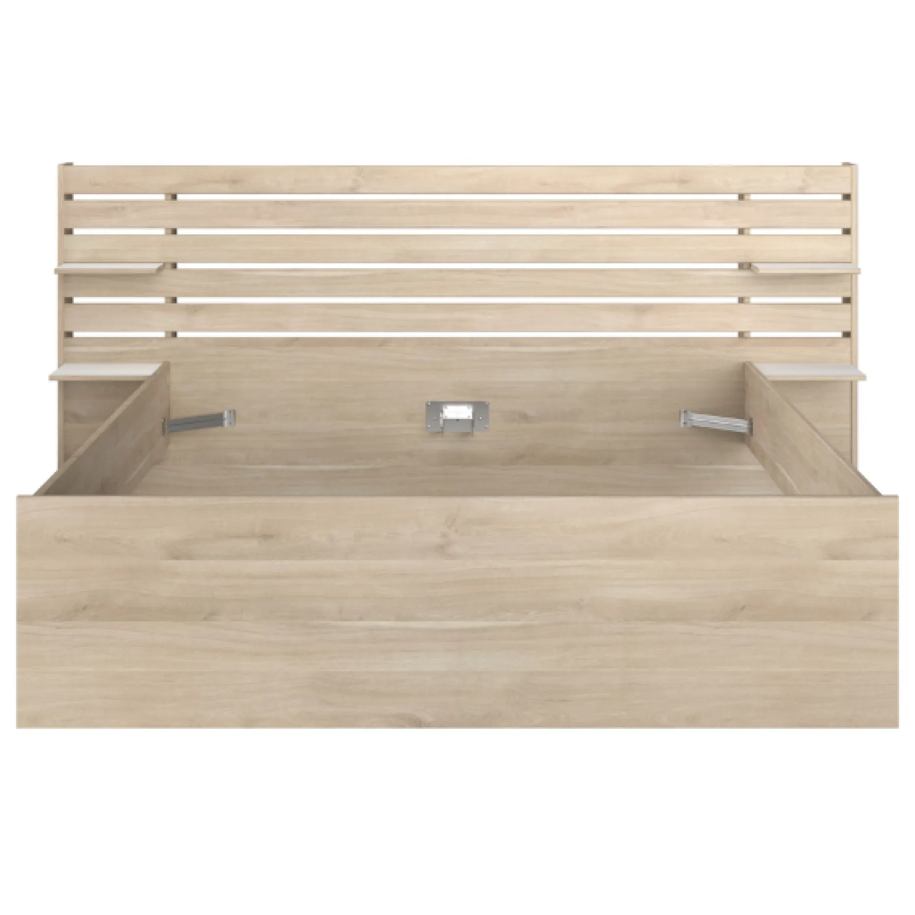 Doppelbett Tokio 160x200cm-Eiche Dekor/Weiß