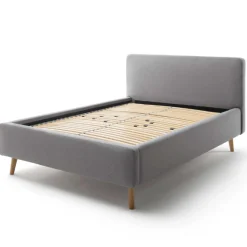 Doppelbett Tony 160x200cm mit Stauraum - grau