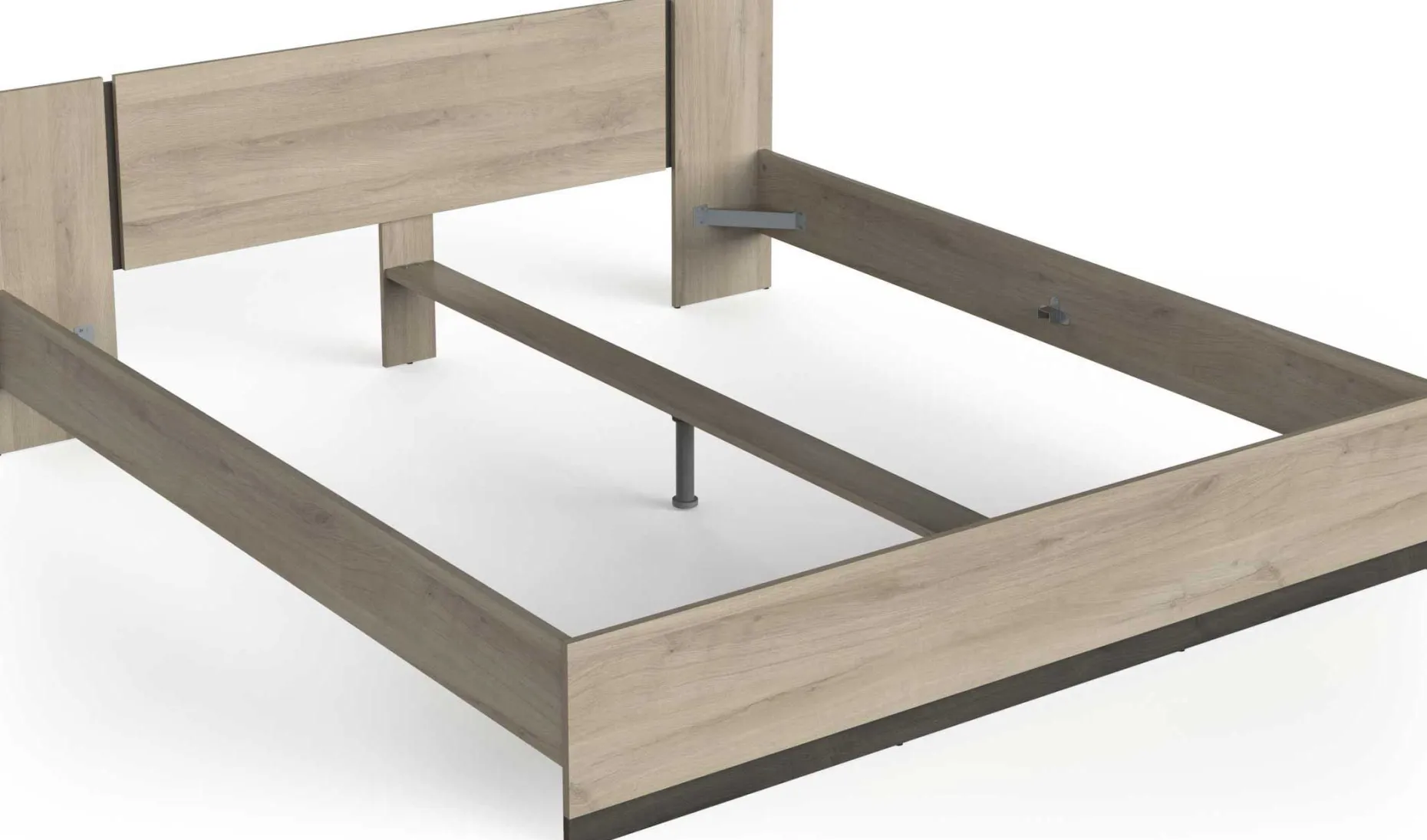 Doppelbett Watson | 188,3 x 204,3 x 71,7 cm | Braun