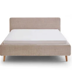 Doppelbett Younes 180x200cm mit Stauraum - beige