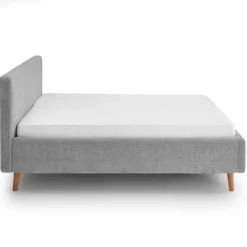 Doppelbett Younes 180x200cm mit Stauraum - grau