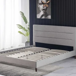 Doppelbett Zulema 140x200 - grau