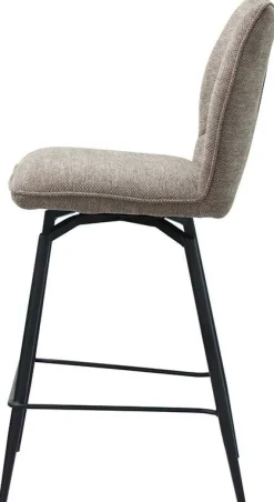 Rousseau Drehbarer Barhocker Lara | 48 x 56 x 103 cm | Sandfarbenes Design