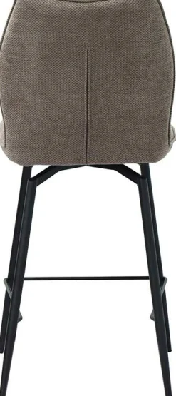Rousseau Drehbarer Barhocker Lara | 48 x 56 x 103 cm | Sandfarbenes Design