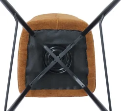 Rousseau Drehbarer Barhocker Lara | 48 x 56 x 103 cm | Rust-design