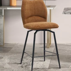 Rousseau Drehbarer Barhocker Lara | 48 x 56 x 103 cm | Rust-design