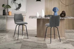 Rousseau Drehbarer Barhocker Lara | 48 x 56 x 103 cm | Design