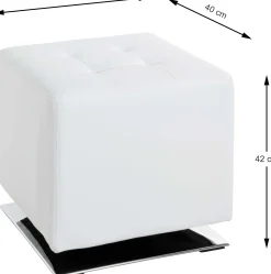 Haku Drehhocker mit Chromfuß | | 90 kg Belastbarkeit