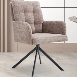 Rousseau Drehstuhl Granada | Metallbeine | Sand