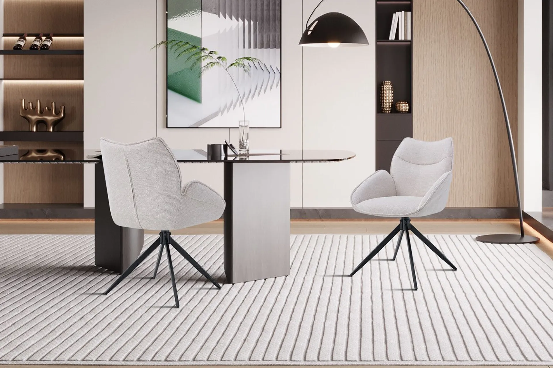 Rousseau Drehstuhl Mahi | 60 x 66 x 90 cm |