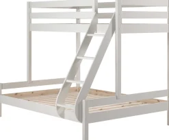 Dreifach-Etagenbett 3-Personen Holz - weiß