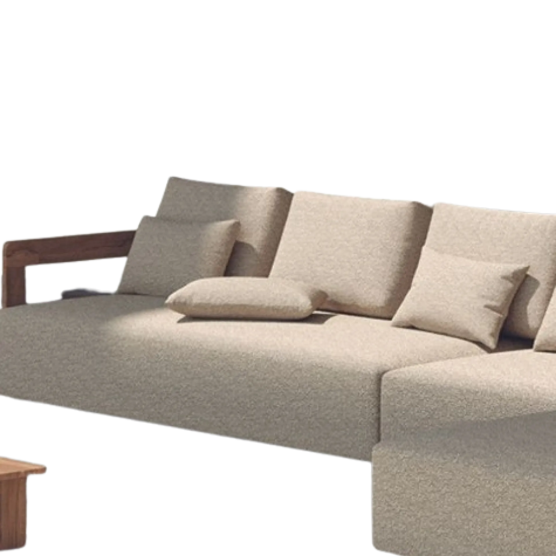 Gescova Dreisitzer Gartenbank Evanilson - - Textileen - 208x100x58 cm