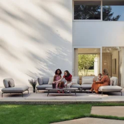 Gescova Dreisitziges Gartensofa Todo von – hell, 220x95x80 cm