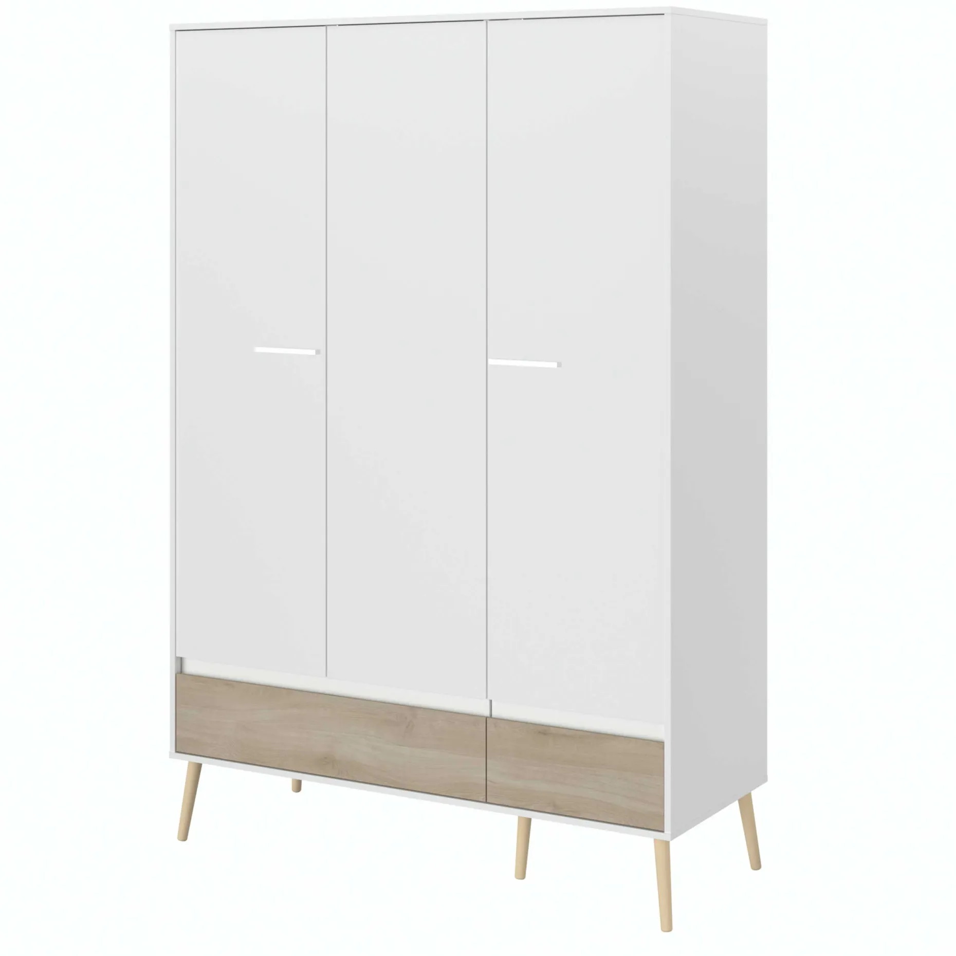 Dresser Hardy 135cm mit 3 Tren - Molke/Eiche