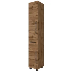 Held DusanBadezimmer : Säulenschrank, Spiegelschrank, Waschtischschrank, Hängeschränke - wotan oak