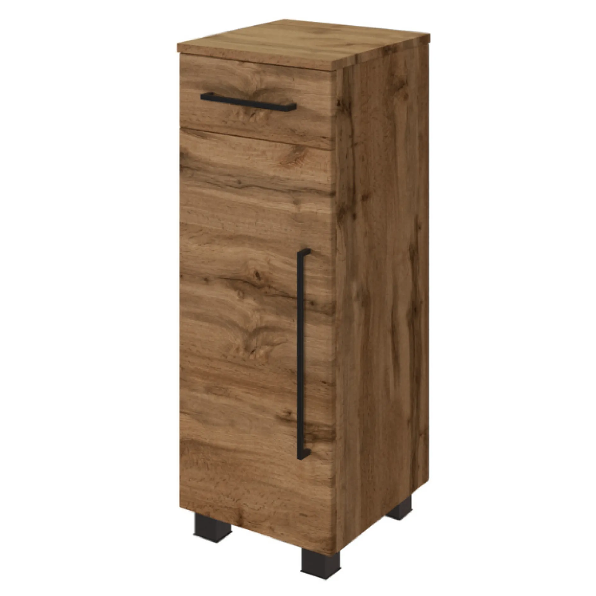 Held DusanBadezimmer : Säulenschrank, Spiegelschrank, Waschtischunterschrank, Hängeschränke - wotan oak