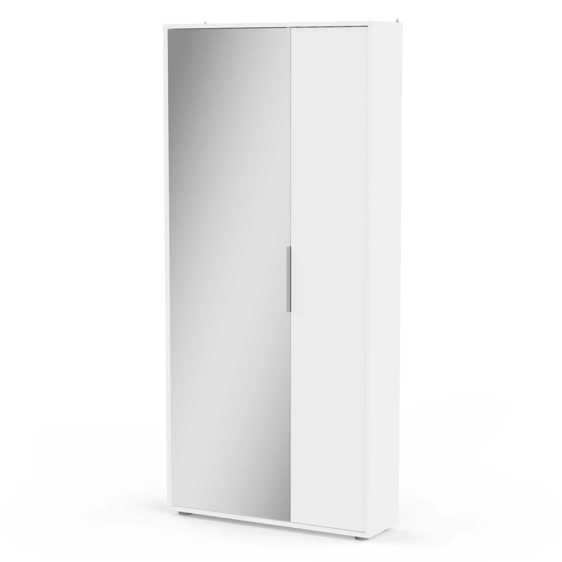 CBA Ebony Schuhschrank 83x24x178cm - mit Spiegel -