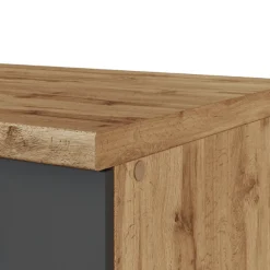 Eckschrank Sorrella 110cm 1 Tür - Anthrazit/Eiche