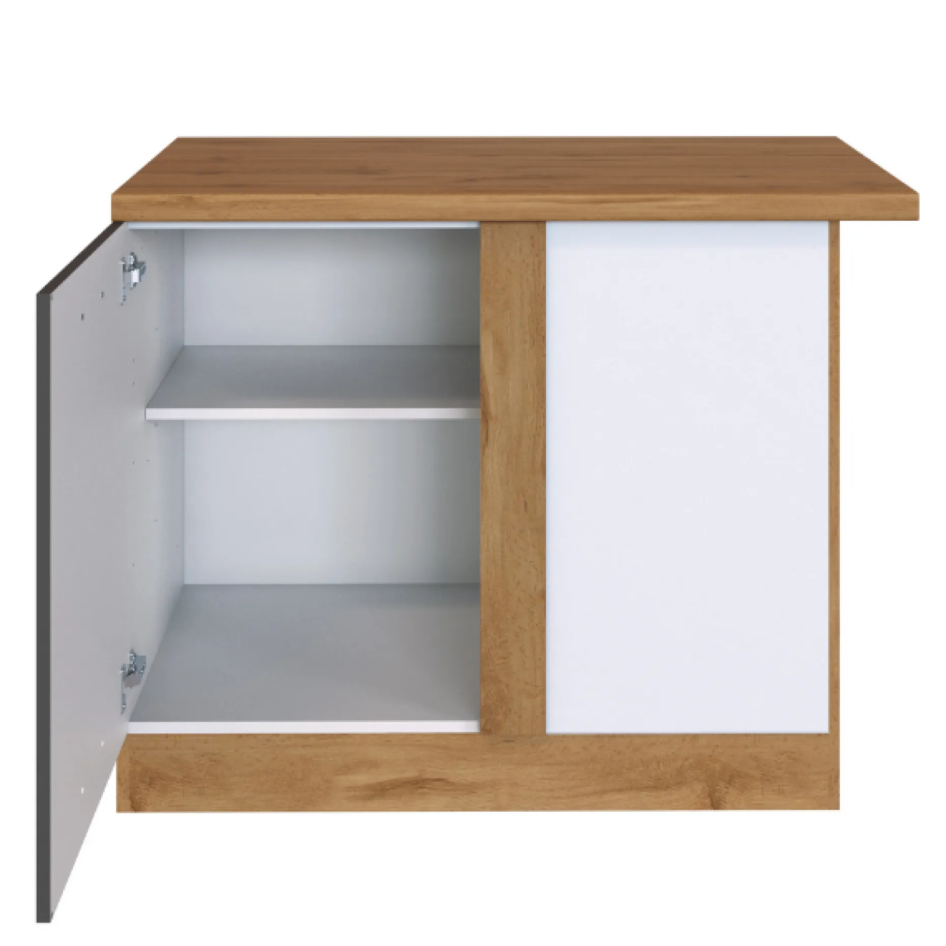 Eckschrank Sorrella 110cm 1 Tür - Anthrazit/Eiche