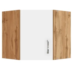 Eckschrank Sorrella 60cm 1 Tür - weiß/Eiche