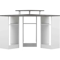 Symbiosis Eckschreibtisch Corner (klein) - weiß/Beton