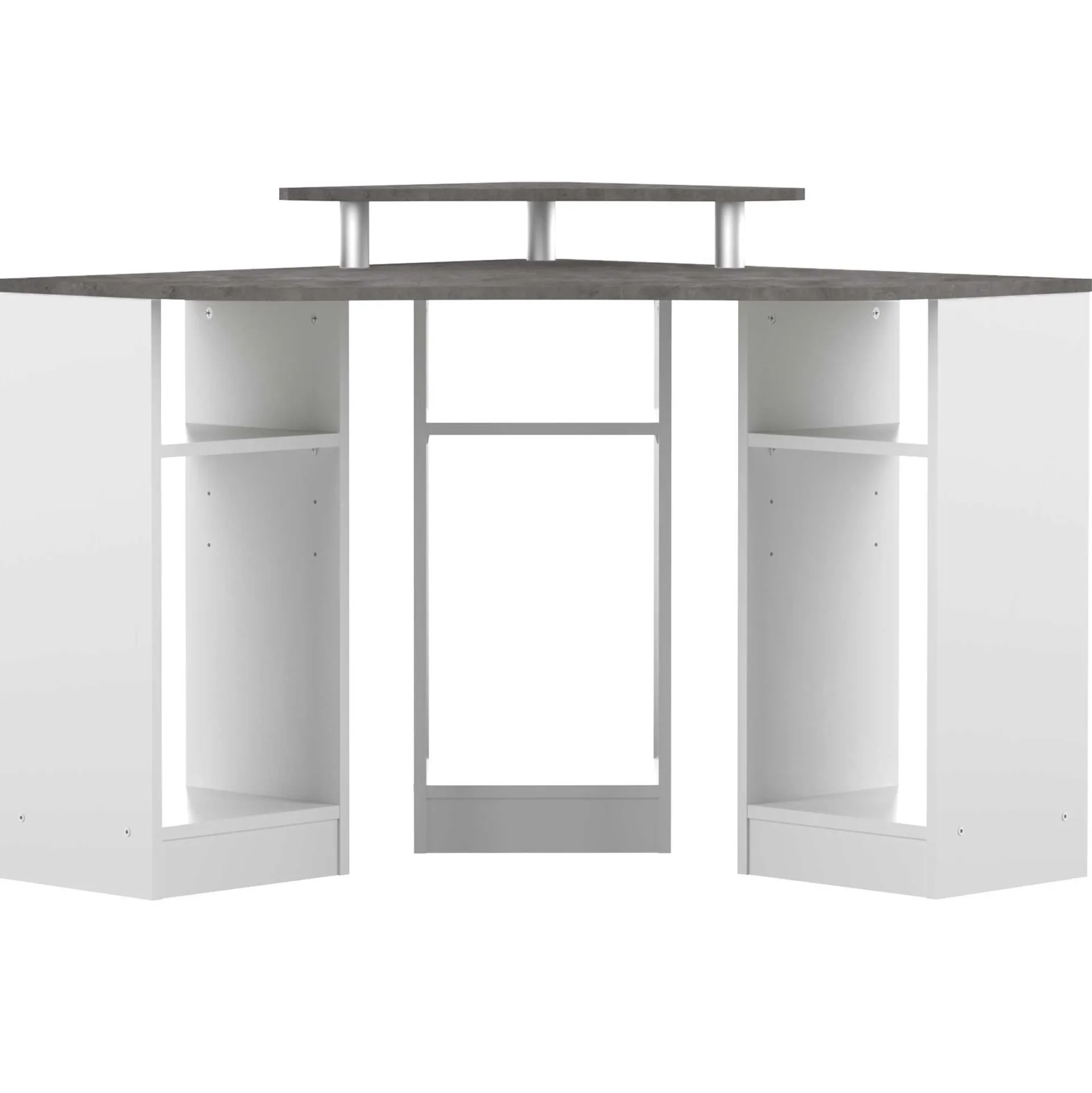 Symbiosis Eckschreibtisch Corner (klein) - weiß/Beton