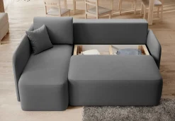 Emob Ecksofa Henrichs | 206 x 150 x 89 cm | Dunkel