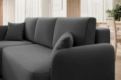 Emob Ecksofa Henrichs | 206 x 150 x 89 cm | Dunkel