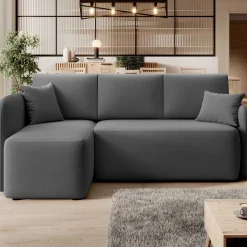 Emob Ecksofa Henrichs | 206 x 150 x 89 cm | Dunkel