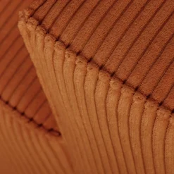 PGS Ecksofa Josh links - mit Stauraum - terracotta gerippter Samt
