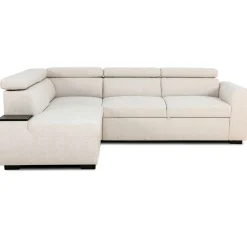 PGS Ecksofa Kelio links - verstellbare Kopfstütze - r Stoff