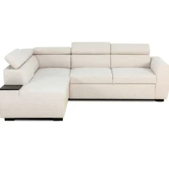 PGS Ecksofa Kelio links - verstellbare Kopfstütze - r Stoff