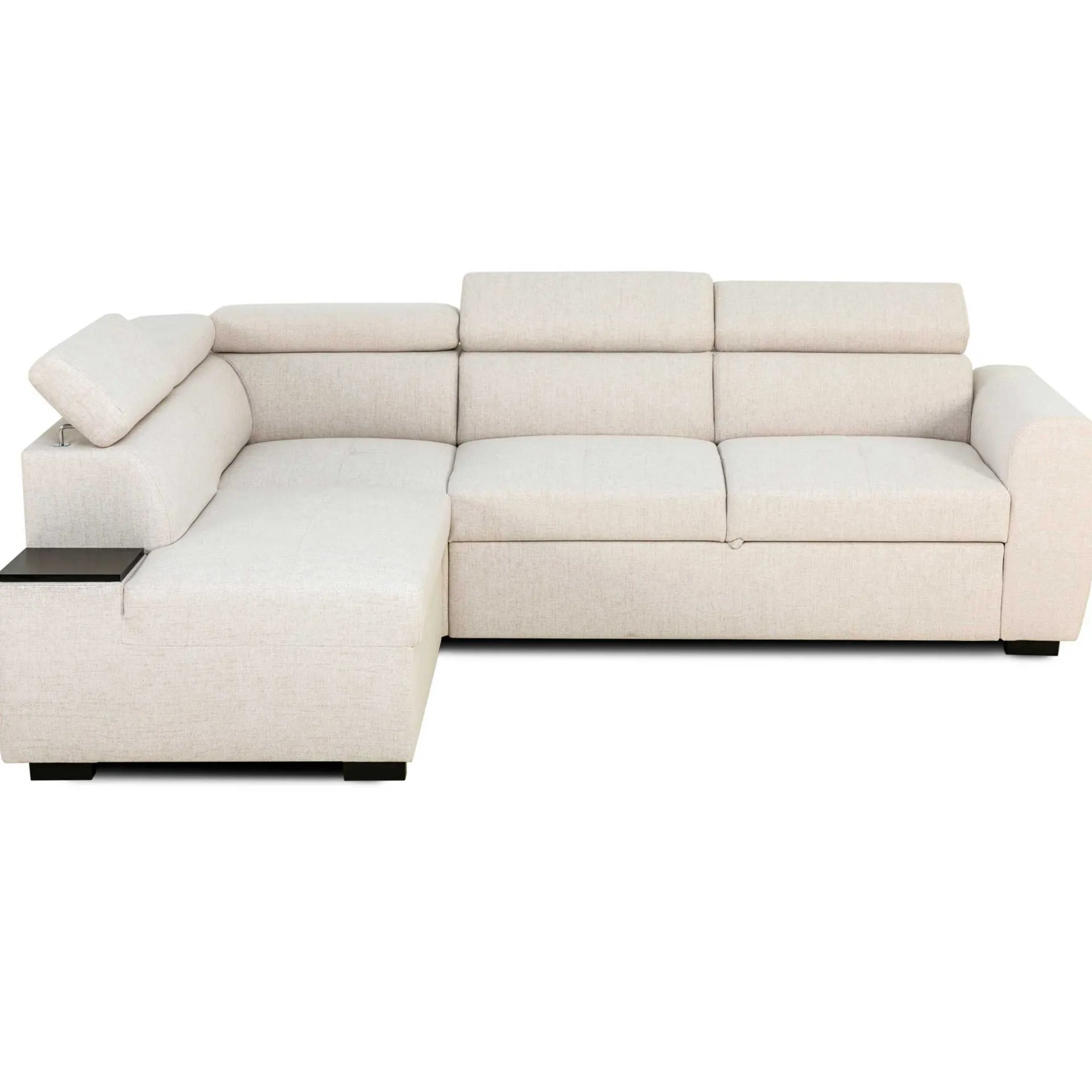 PGS Ecksofa Kelio links - verstellbare Kopfstütze - r Stoff