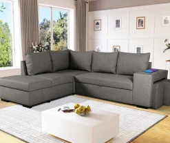 PGS Ecksofa Mitchell links - mit Stauraum -