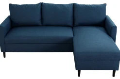 PGS Ecksofa Tweety rechts - 192x137x82cm - Stoff navy