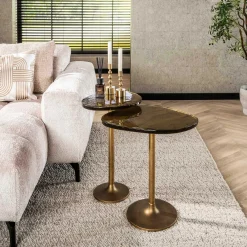 Emob Eclipse L Beistelltisch Antique Finish