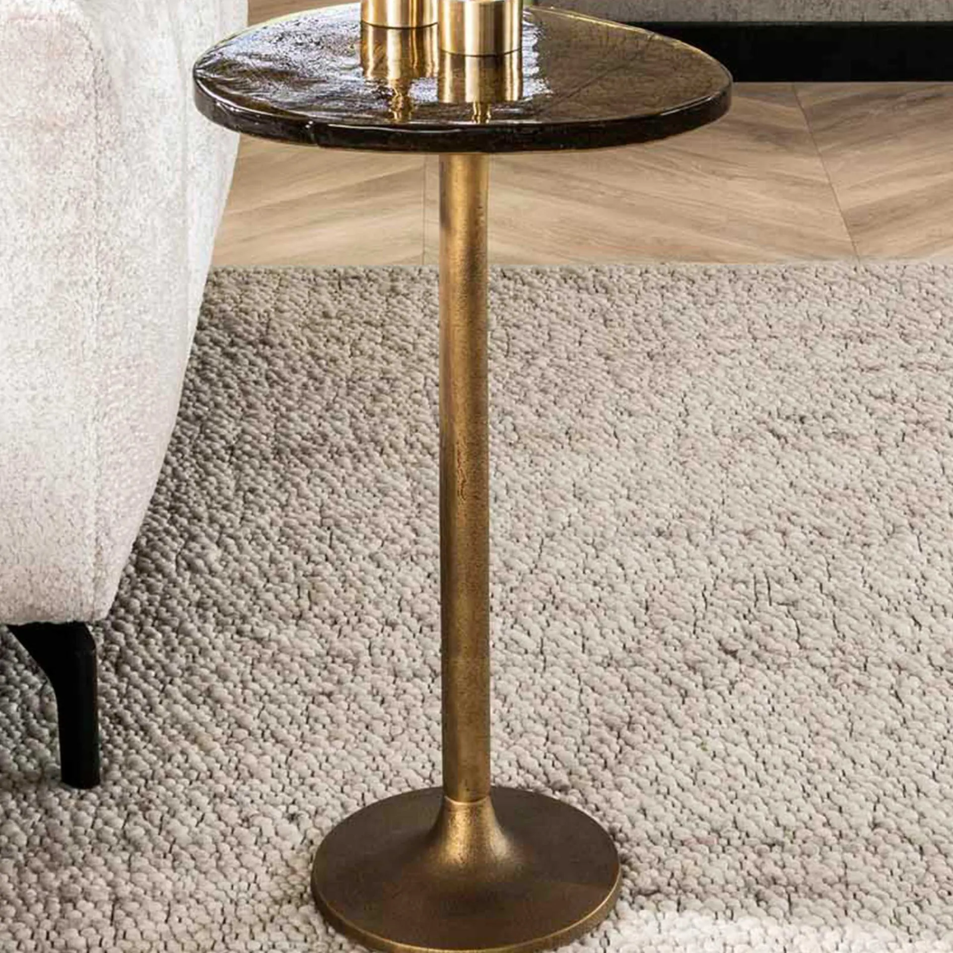 Emob Eclipse L Beistelltisch Antique Finish