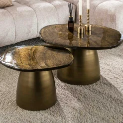 Emob Eclipse Set/2 Couchtische Antique