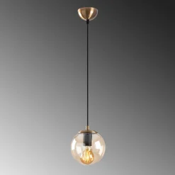 Emob Efe Kronleuchter | Höhenverstellbar | Gelb, Vintage