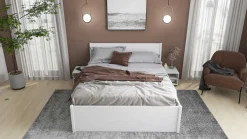 Efetivo Doppelbett 160x200cm mit Stauraum - weiß